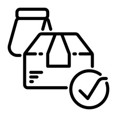 package icon, line icon style