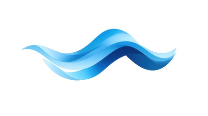 Abstract Blue Wave Design Element