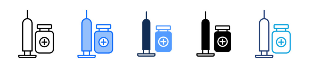 Vaccine multiple icon