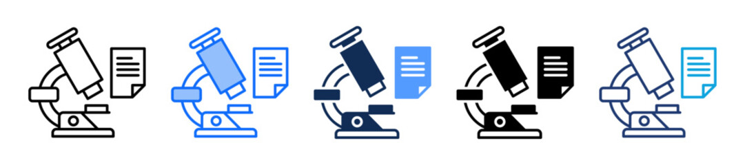 Microscope multiple icon