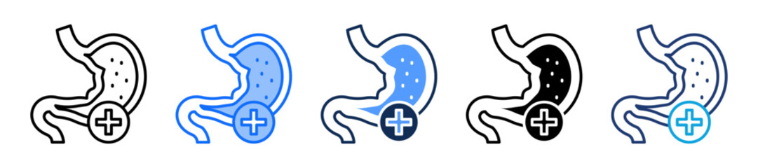 Gastroenterology multiple icon