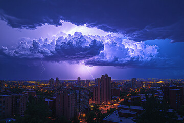 Grey Horizon: Storm Approaches the City, storm, thunderstorm, rain, weather, lightning, thunder, danger, sky, stormy, dark, light, nature.