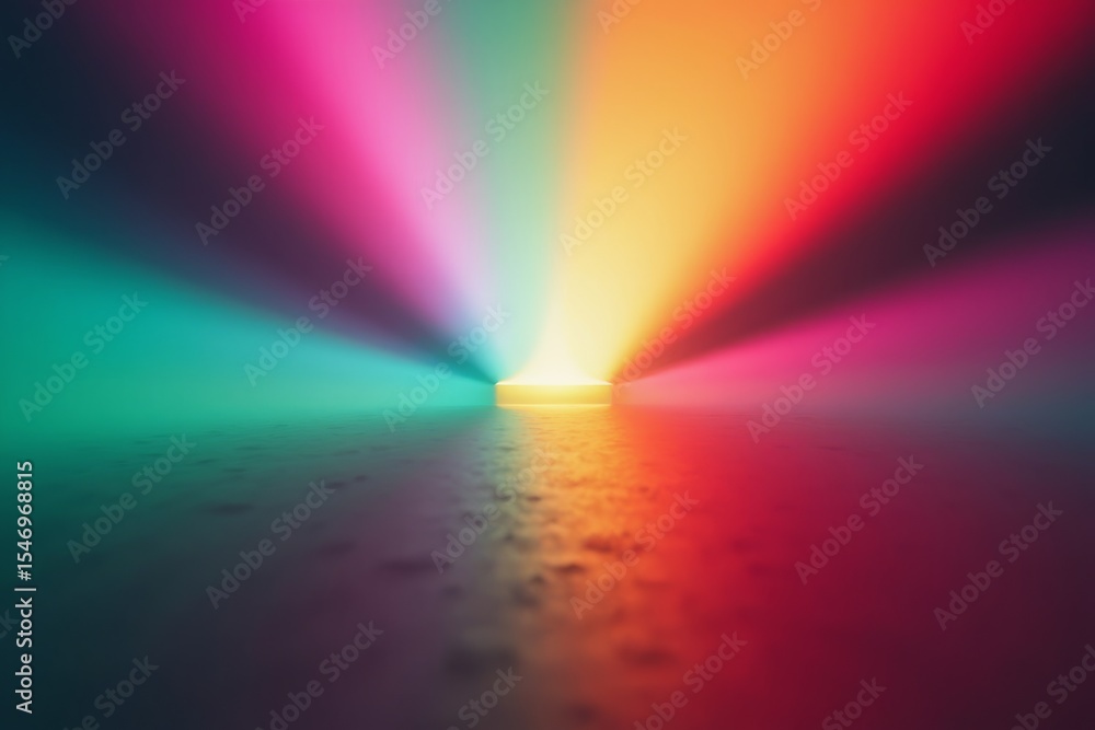 Poster abstract light rays colorful on textured surface background or technology