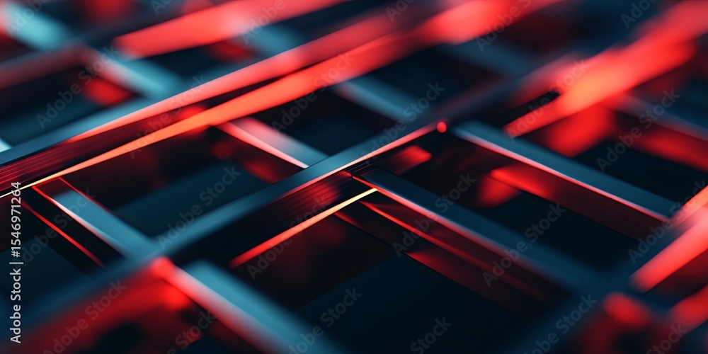 Aufkleber Macro shot of intersecting clean lines with subtle gradients, ideal for a modern, minimalist background