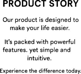 Obraz premium Ad Copy Template | Marketing Text for Ads & Promos