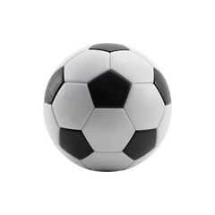 Obraz premium Classic black and white soccer ball ready for a match on a clean background