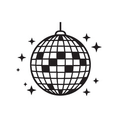 disco ball on a white background