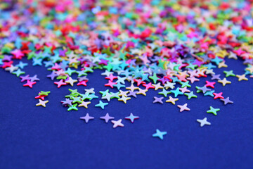 Many small and colorful stars