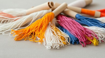 Colorful Embroidery Threads