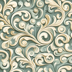 Seamless tile patterns combining cultural, modern, and botanical inspirations for commercial vector.