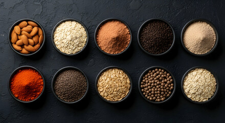 Assorted Spices and Ingredients for Cooking