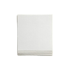 Stack of plain white business cards with soft shadows