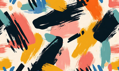 Seamless floral tile patterns combining cultural, modern