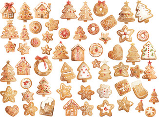 christmas  cookie watercolor clipart | christmas  cookie clipart for graphic resources