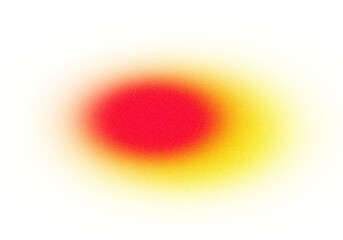 Abstract grainy color gradient shape cutout on transparent background, magenta yellow glowing color grainy backdrop design, noise texture effect, grunge texture