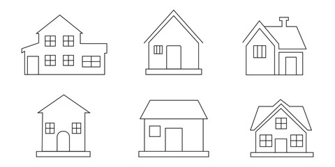 Fototapeta premium house icons. House symbol. House icon vector.