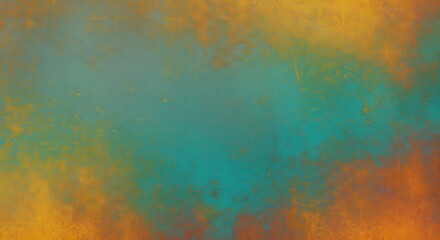 Obraz premium Abstract texture with blended teal and orange color gradient