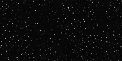 Abstract black background with stars for your design. Vector starry night sky