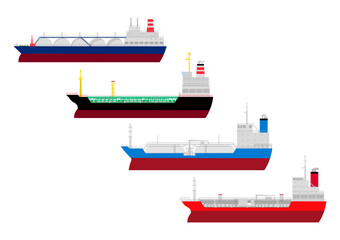 Fototapeta premium さまざまなエネルギーを運ぶタンカー船