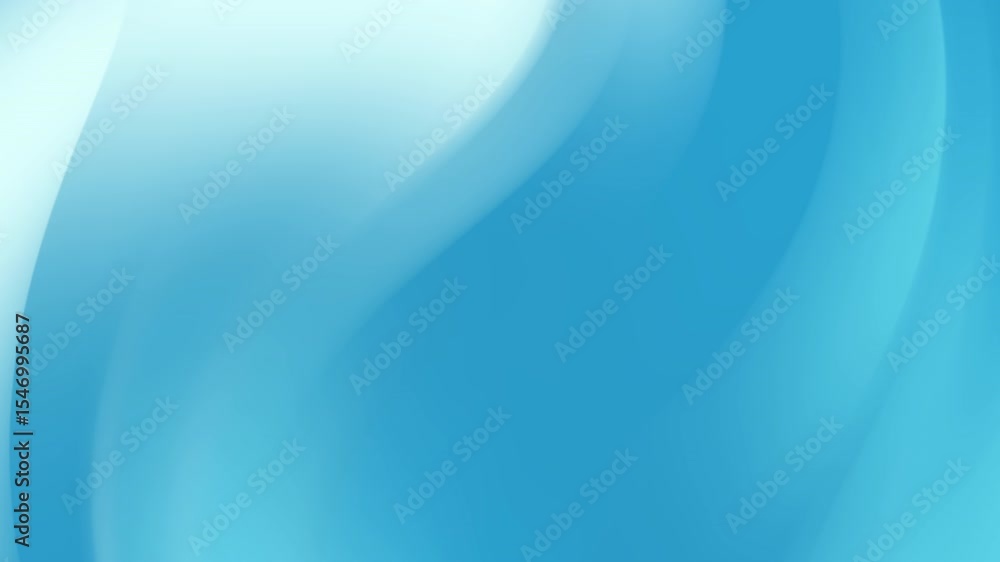 Poster subtle light teal wave design with gradient, perfect for adding a touch of elegance to any project. 