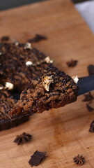 pizza made from full chocolate
