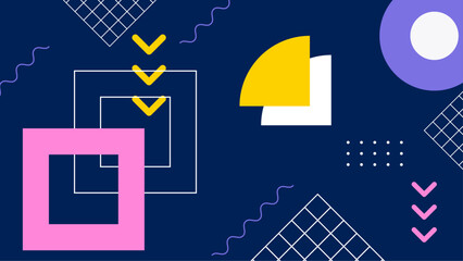 Abstract colorful geometric shapes on a dark background, suitable for modern designs, digital art, backgrounds, and artistic projects creating eye-catching visuals.