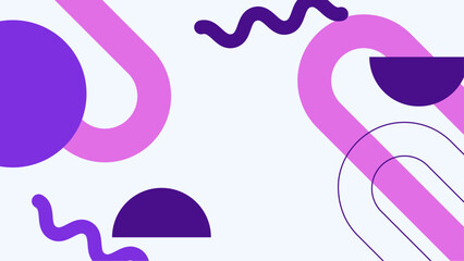 Obraz premium Abstract pastel shapes and dots on white background. Suitable for backgrounds, wallpapers, graphic design projects, or social media posts.