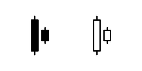 Professional bullish harami candlestick pattern icons designed for technical analysis and trading dashboard applications