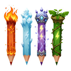 Magical Elemental Pencils