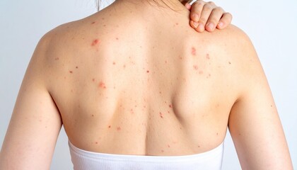 A sensitive and clear close-up image of eczema on a adult's body, typically showing dry, red, and inflamed patches.