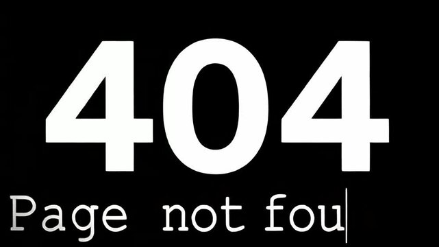 404 Error: Page Not Found Display