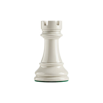 White chess piece &ndash; rook on base