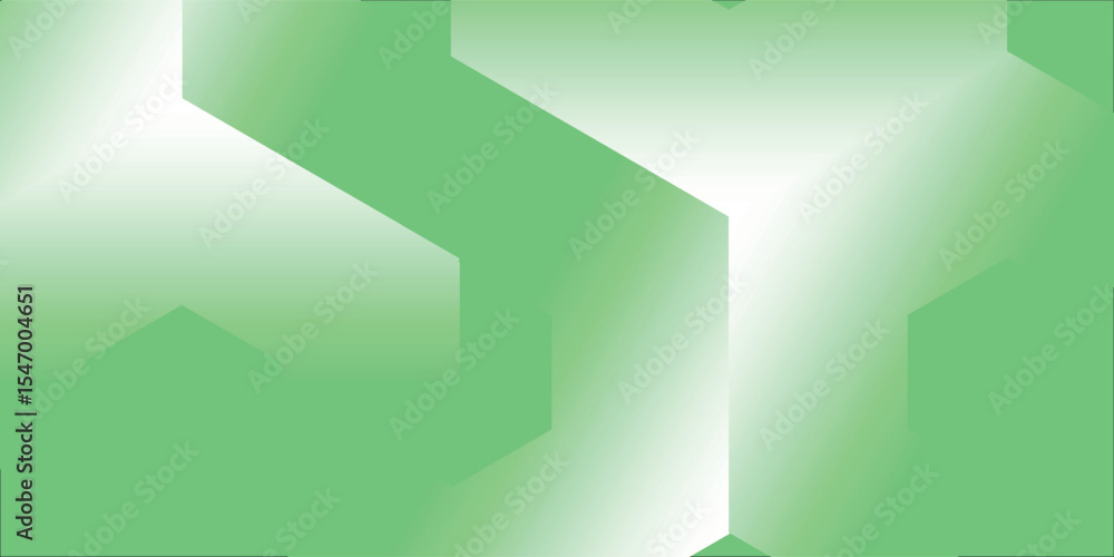 Poster modern green abstract hexagon gradient background. soft light hexagon background. eps 10