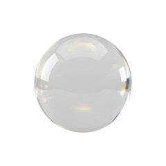 Clear decorative glass orb for home decor