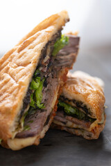 rustic italian roast beef sandwich
