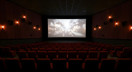 Obraz premium Empty Movie Theater: A Cinematic Experience Awaits