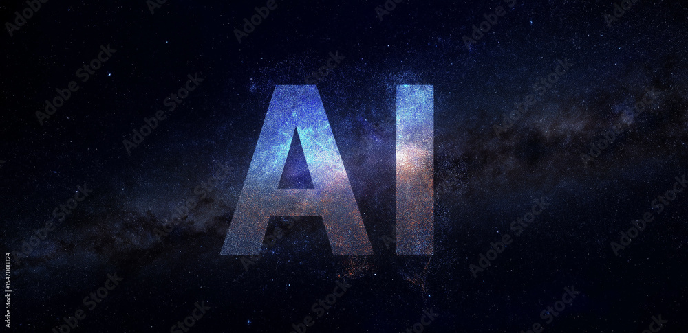 Poster on a black background, 