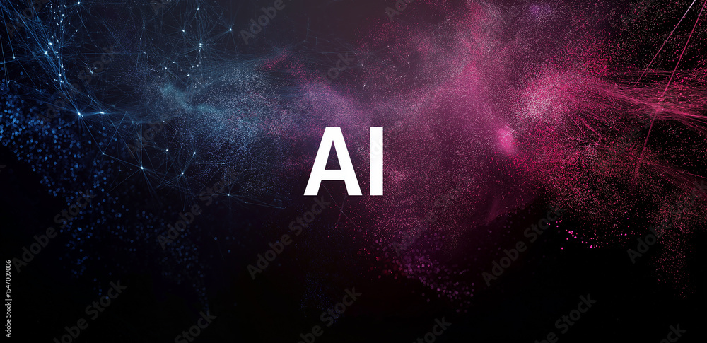 Poster on a dark background, 