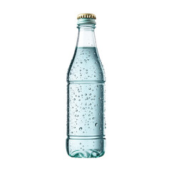 Bottle of water with a cap on top