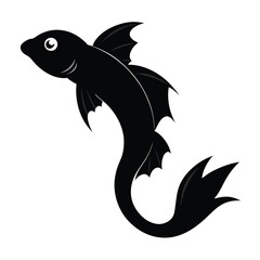 Fish Vector Illustration on White Background