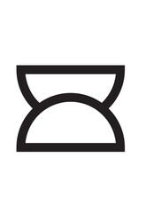 Semi Circle Joining together and forming like chalice cups