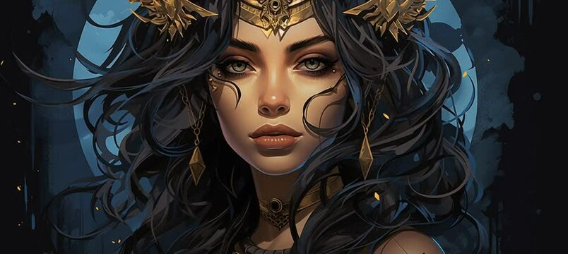 Night Queen vector illustration