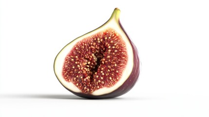 Close-up fig slice