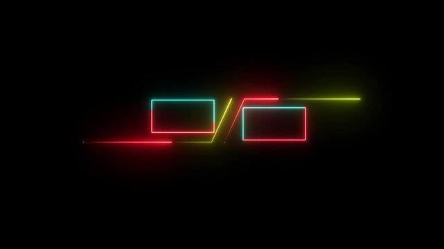 VS versus bars neon animated versus vs bars neon multiplayer co op team with smoky black background Versus Animation, Vs text fire Animation, versus match Animation. saber neon frame animation.