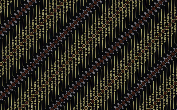 seamless pattern batik parang culture cloth of indonesia