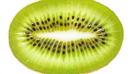Close-up kiwi slice