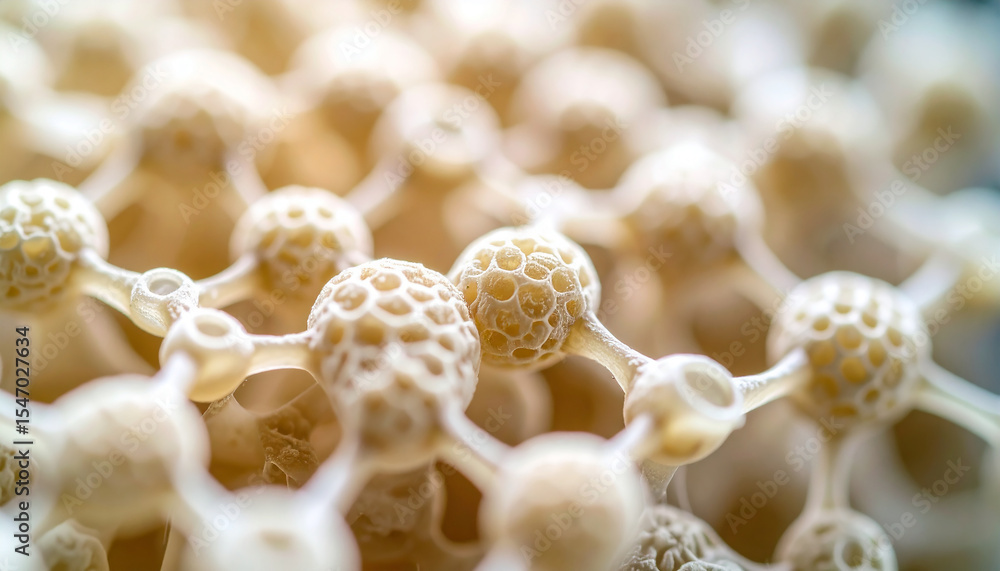 Poster microscopic macrocosm: an intricate display of cellular structures, reminiscent of a microscopic uni