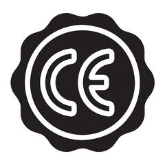 Obraz premium ce gradient icon