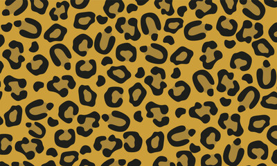 Leopard skin texture seamless pattern. Vector leopard skin texture set for fashion print design, fabric, textile, wrapping paper, background, wallpaper