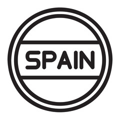 made in spain gradient icon